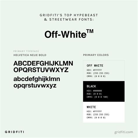 off white fonts